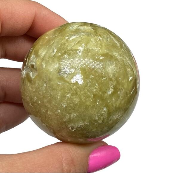 Smokey Citrine Sphere Crystal Natural Stone Decor Gift Crystals Yellow - Picture 5 of 7